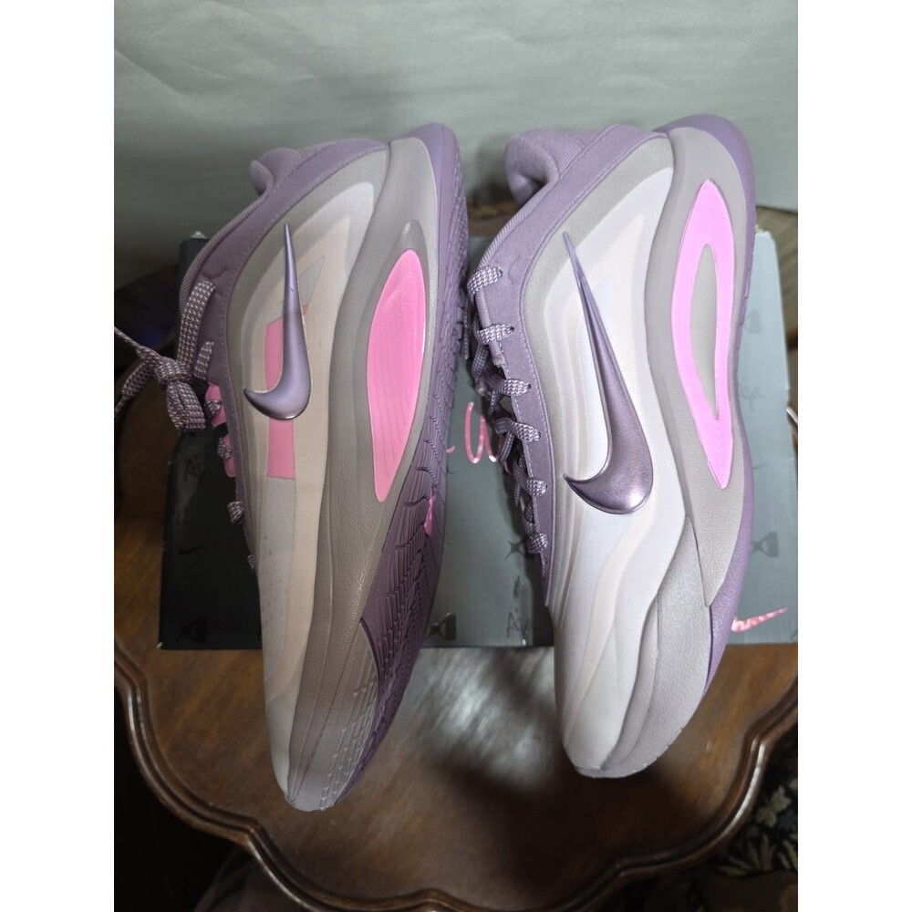 Nike A'One Violet Dust Pink Spell Men's 11.5 Women's 13 Basketball Shoes...